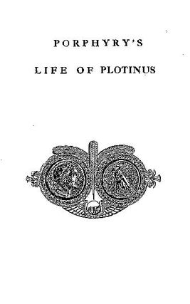 Item #L-112-5 THE LIFE OF PLOTINUS. the Neo-Platonist Porphyry